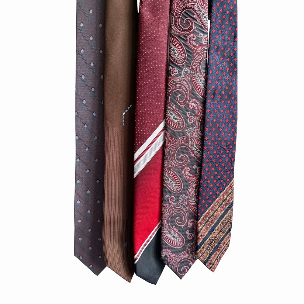Luxury Designer Neckties 5pc Lot Chloé Givenchy Christian Audigier Trigere A.P.I